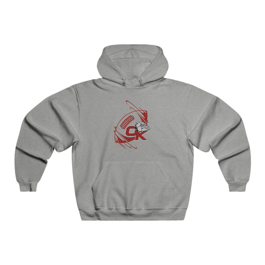 OKANOGAN FOOTBALL SPIRAL HOODIE-Men's NUBLEND® Hooded Sweatshirt