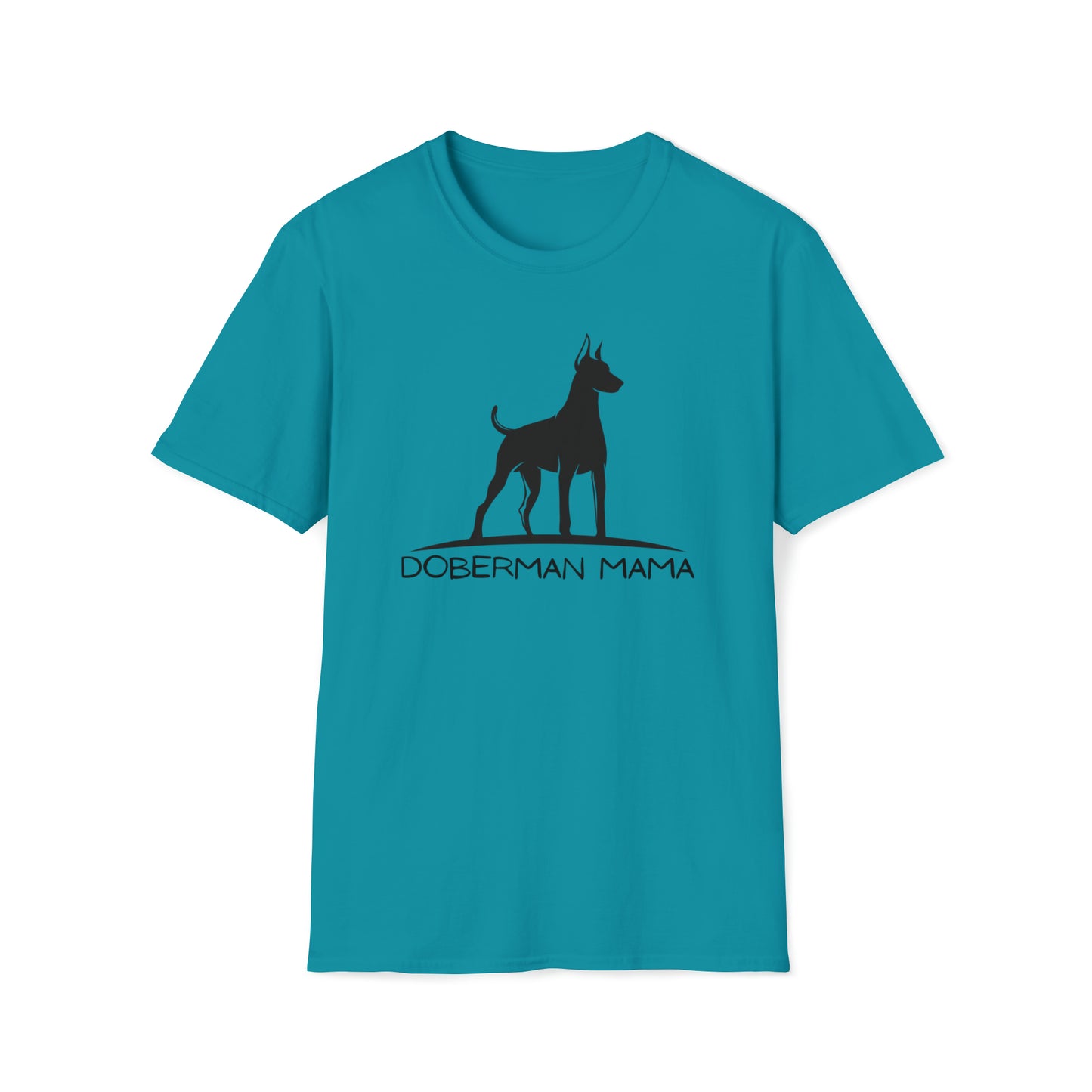 Doberman Mama Tee-Unisex Softstyle T-Shirt