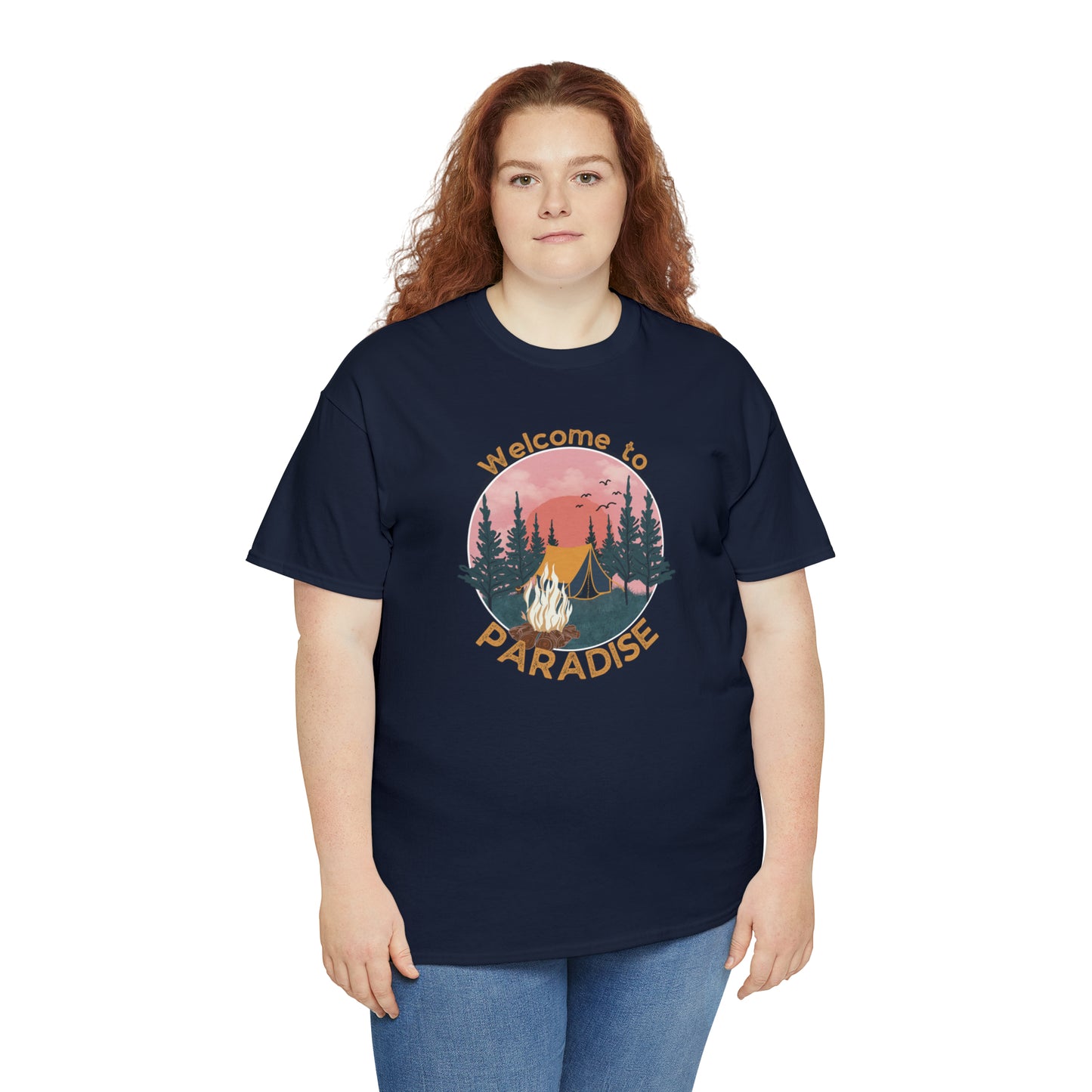 WELCOME TO PARADISE TEE-Unisex Heavy Cotton Tee