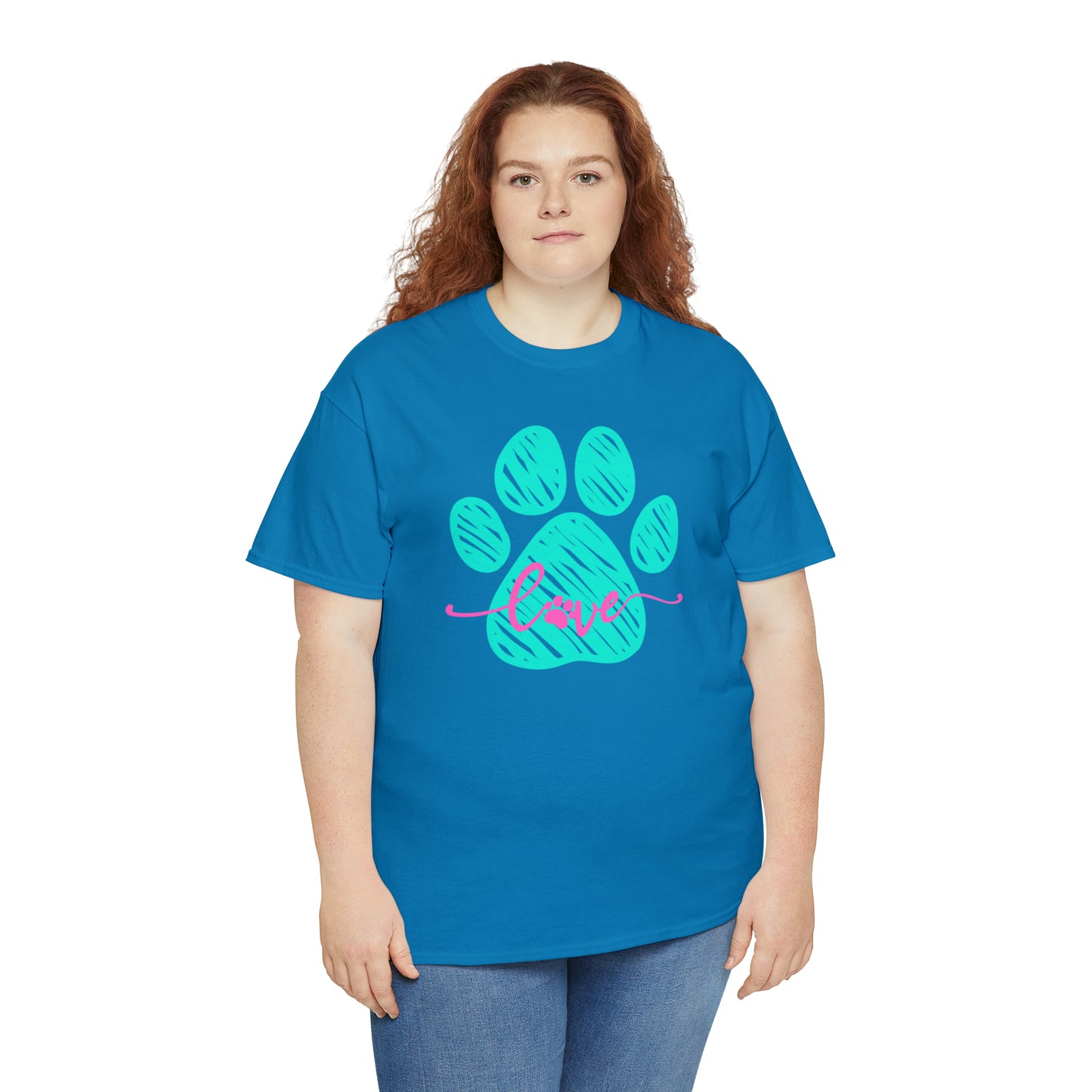 LOVE PAW TEE-Unisex Heavy Cotton Tee