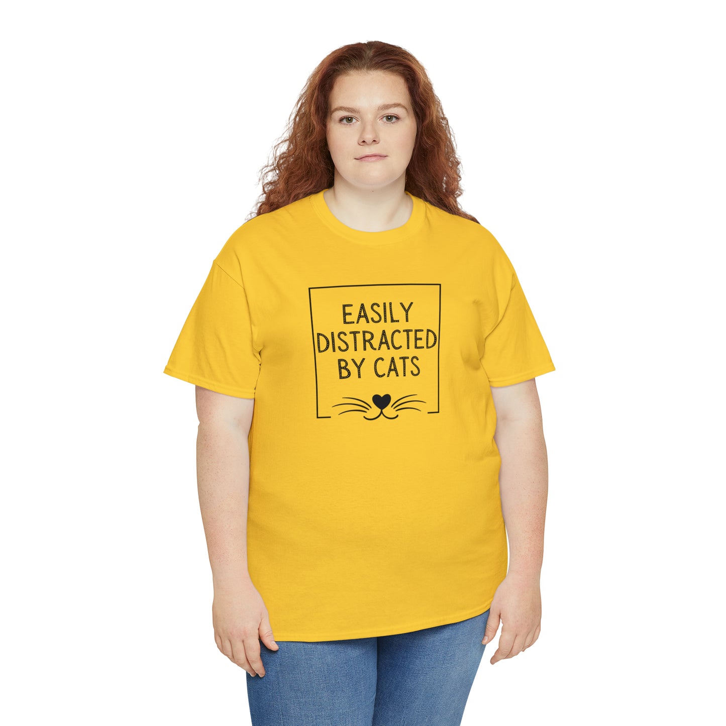 DISTRACTED BY CATS TEE-ALL PROCEEDS DONATED TO ANIMAL RESCUE!