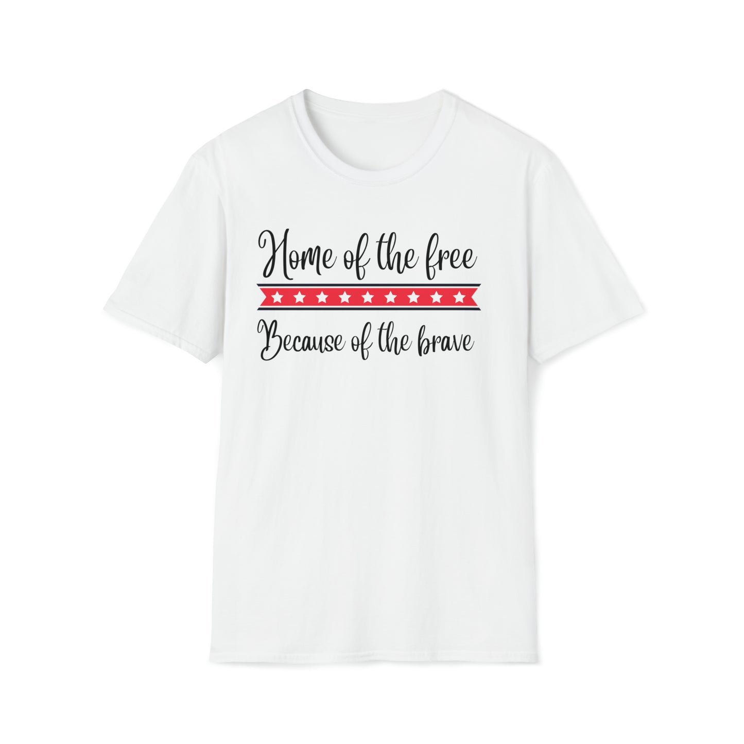 HOME OF THE FREE-Unisex Softstyle T-Shirt