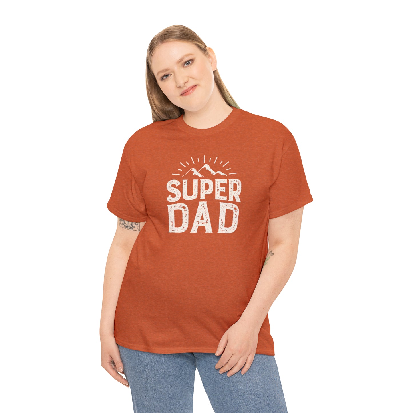 SUPER DAD TEE-Unisex Heavy Cotton Tee