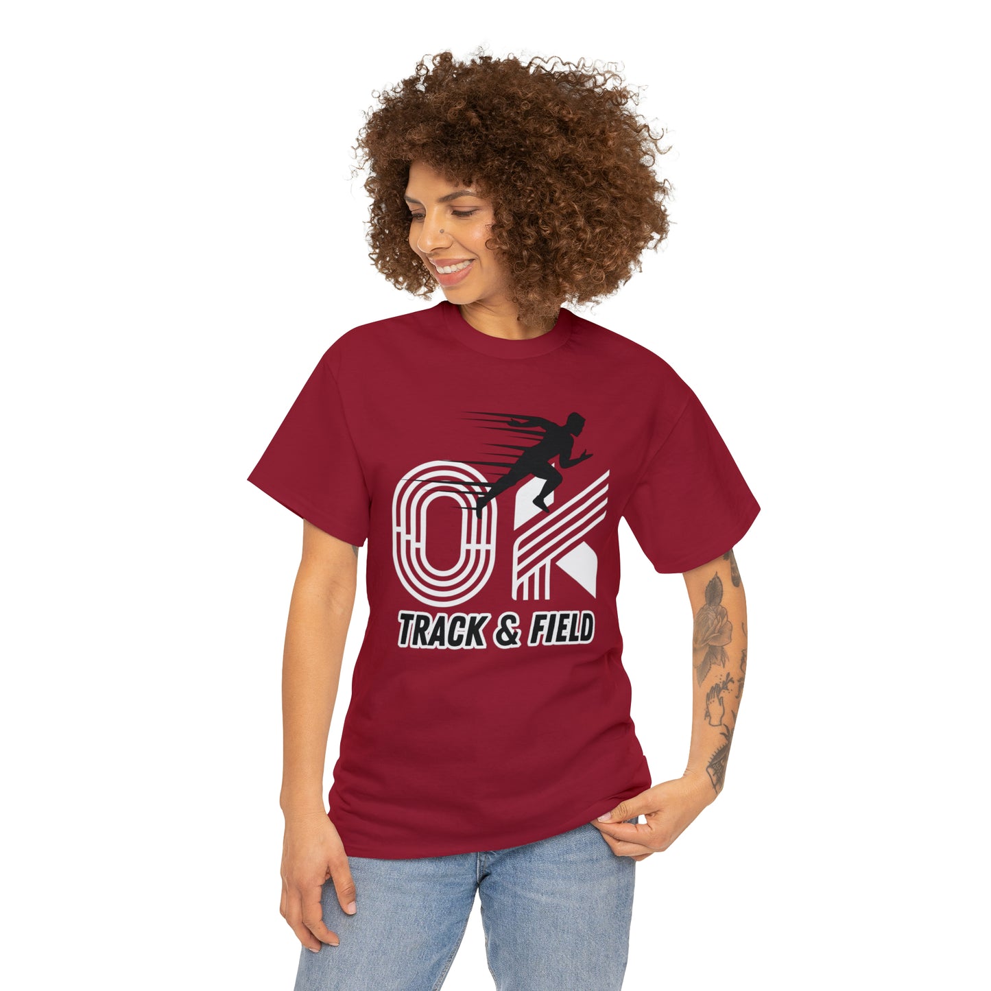 OK TRACK & FIELD TEE-Unisex Heavy Cotton Tee