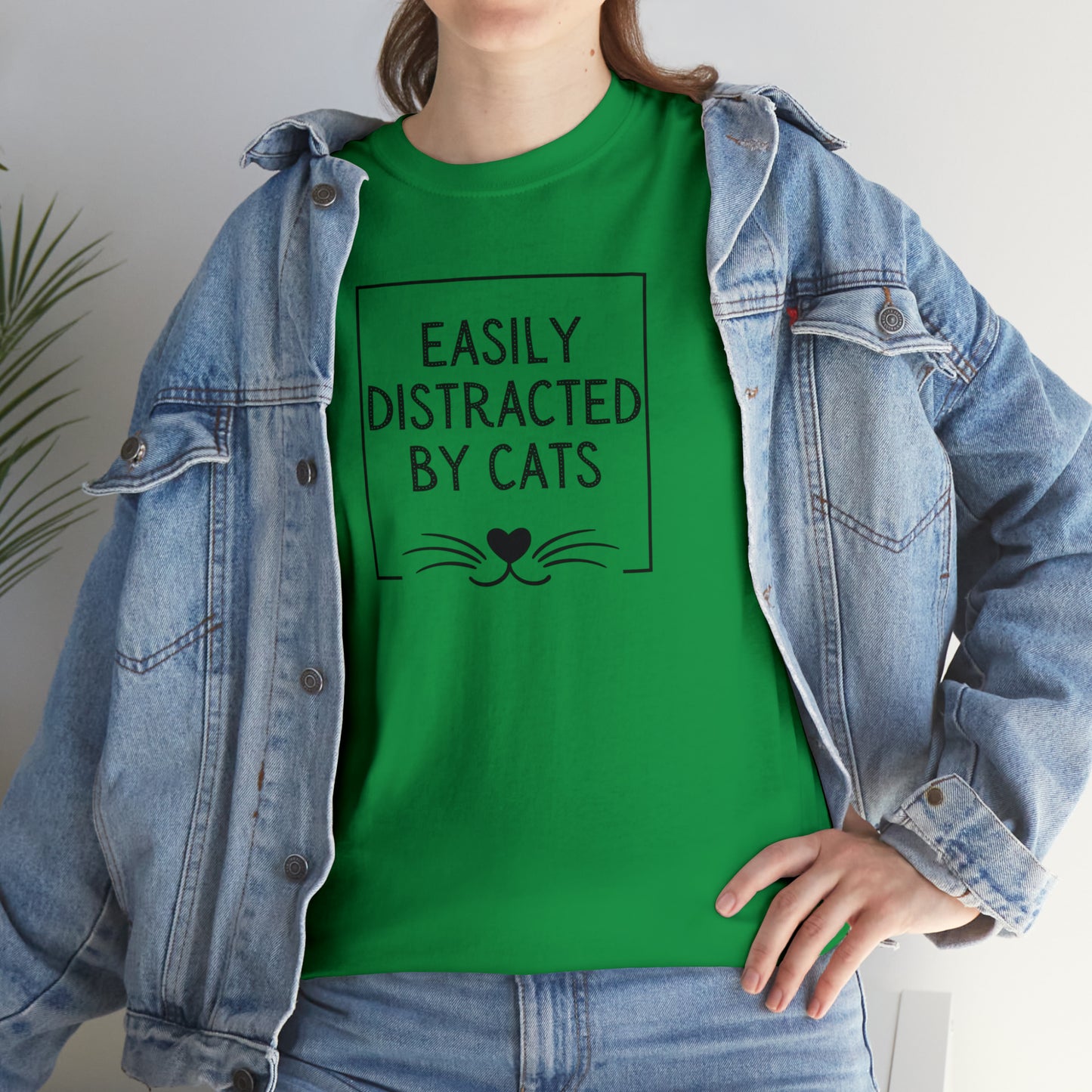 DISTRACTED BY CATS TEE-ALL PROCEEDS DONATED TO ANIMAL RESCUE!