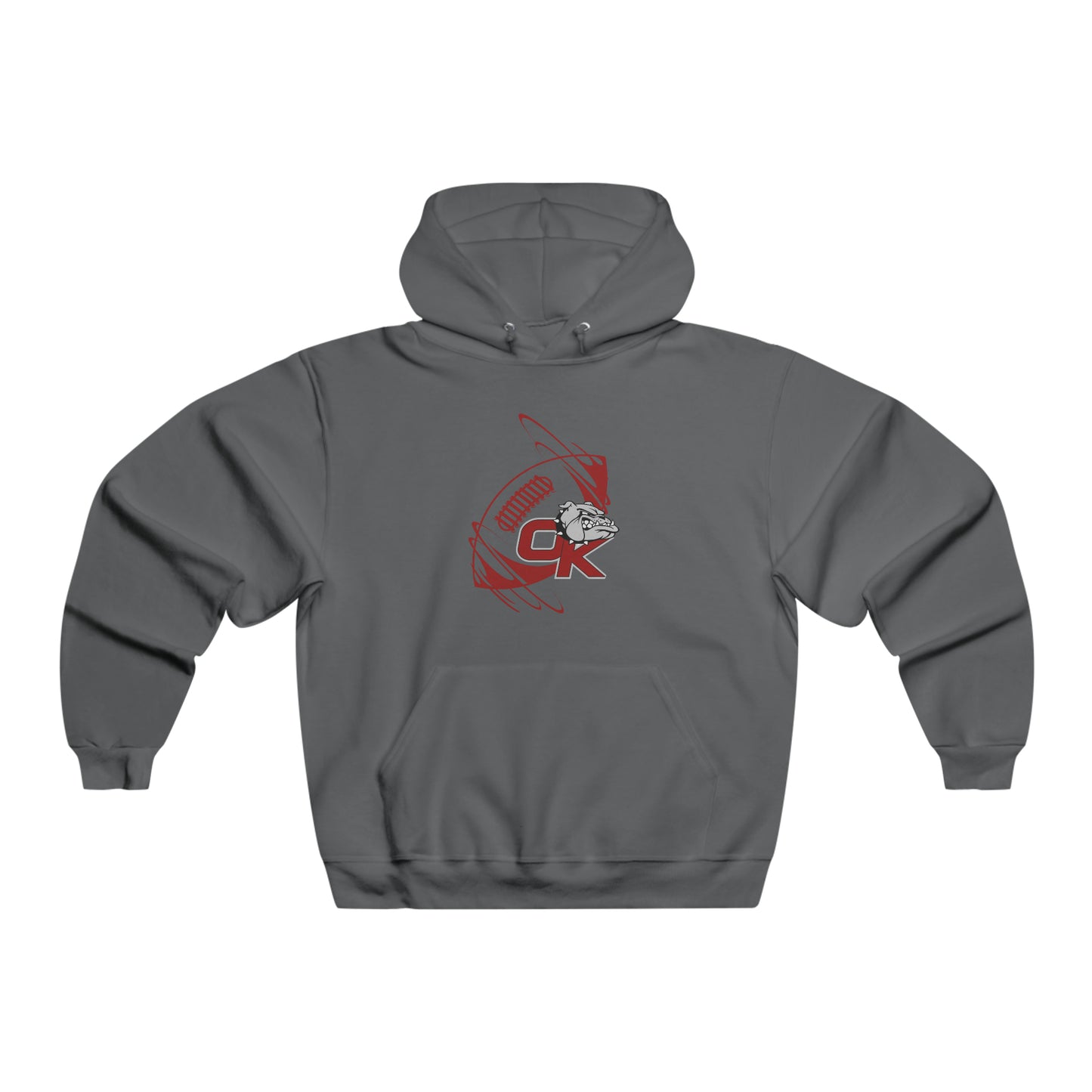 OKANOGAN FOOTBALL SPIRAL HOODIE-Men's NUBLEND® Hooded Sweatshirt