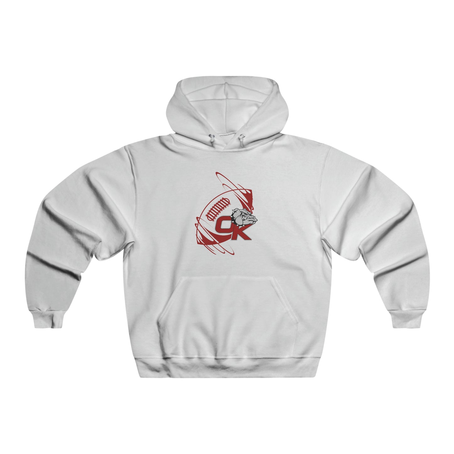 OKANOGAN FOOTBALL SPIRAL HOODIE-Men's NUBLEND® Hooded Sweatshirt