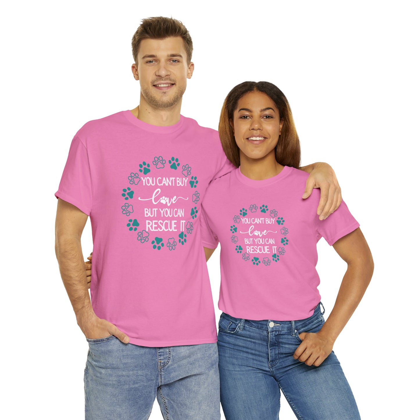 RESCUE LOVE TEE--ALL PROCEEDS DONATED TO ANIMAL RESCUE!