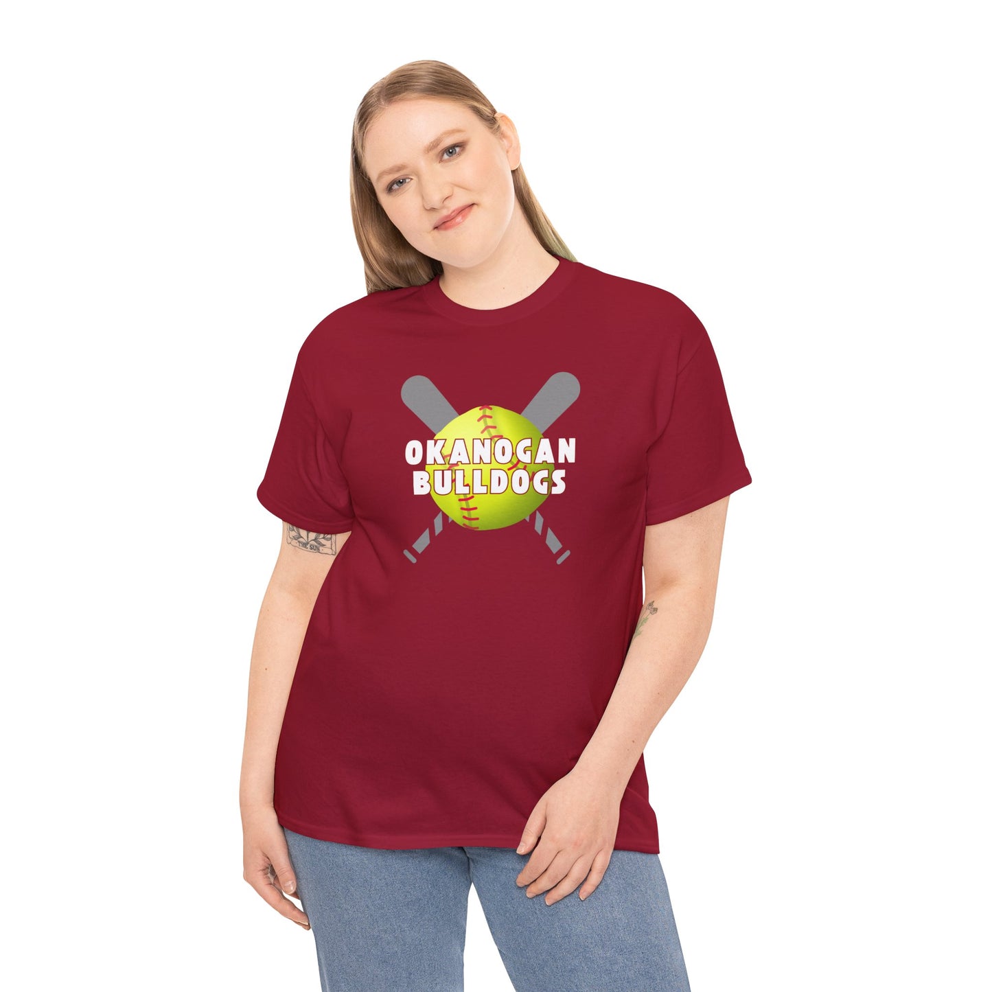 OKANOGAN SOFTBALL-Unisex Heavy Cotton Tee