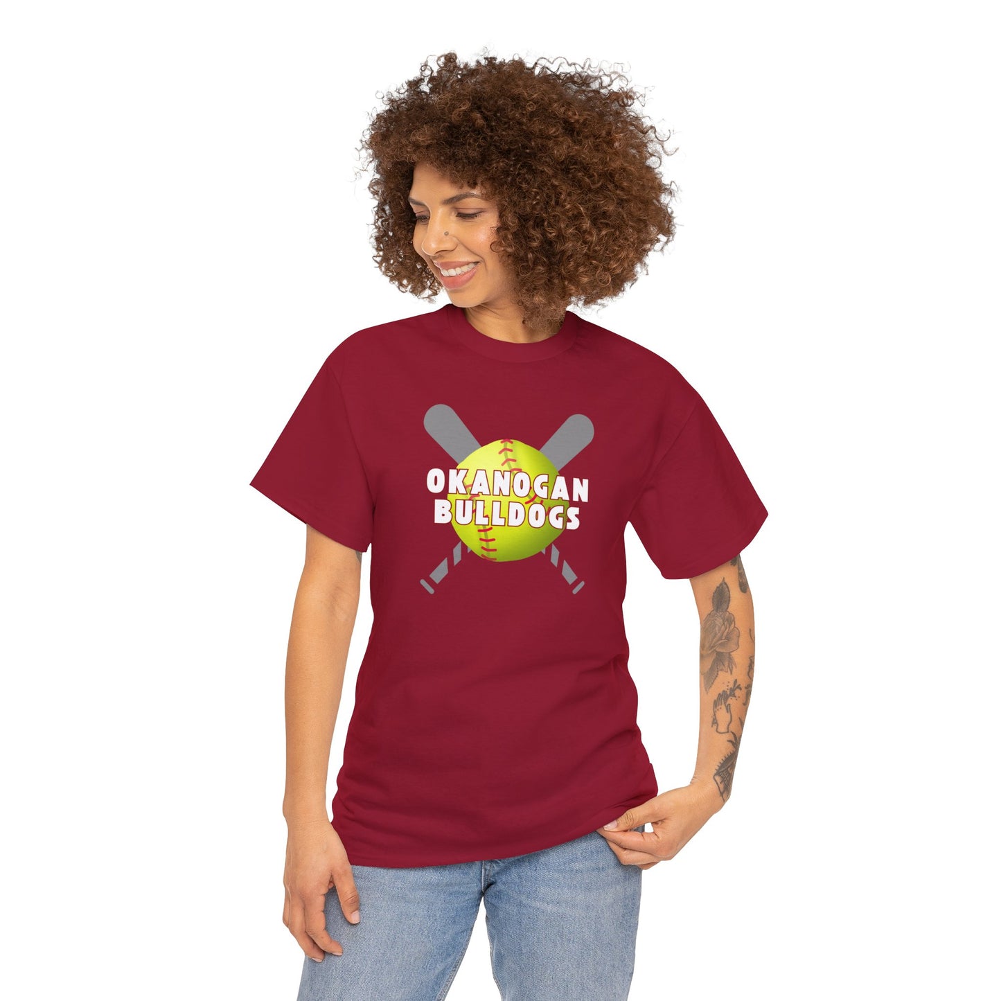 OKANOGAN SOFTBALL-Unisex Heavy Cotton Tee