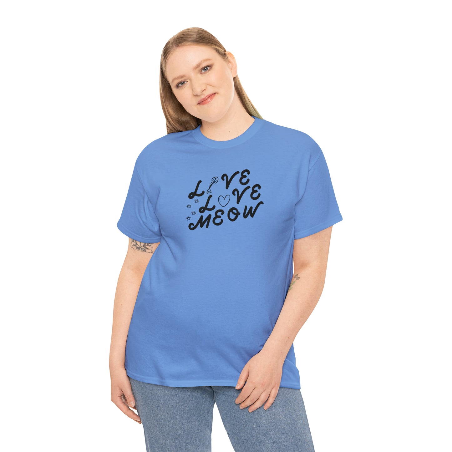 LIVE-LOVE-MEOW TEE-ALL PROCEEDS DONATED TO ANIMAL RESCUE!