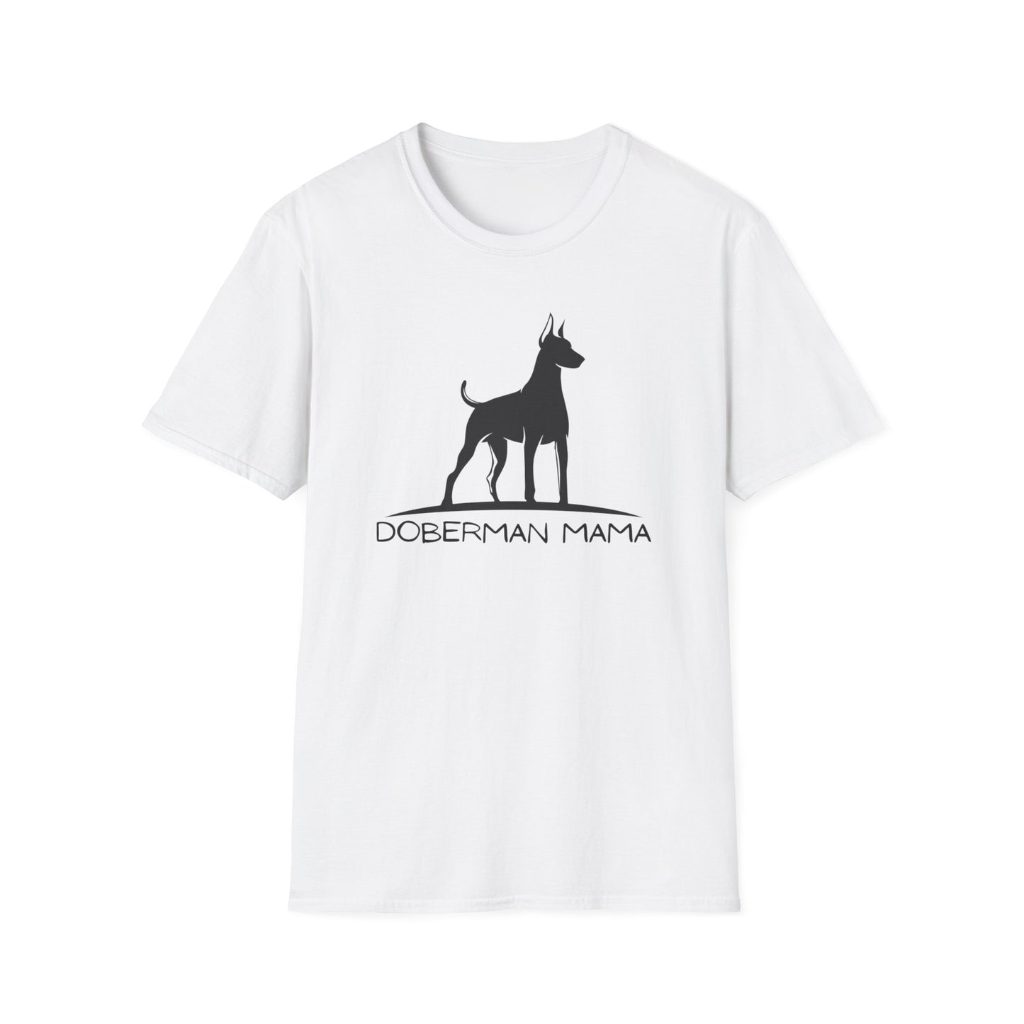 Doberman Mama Tee-Unisex Softstyle T-Shirt