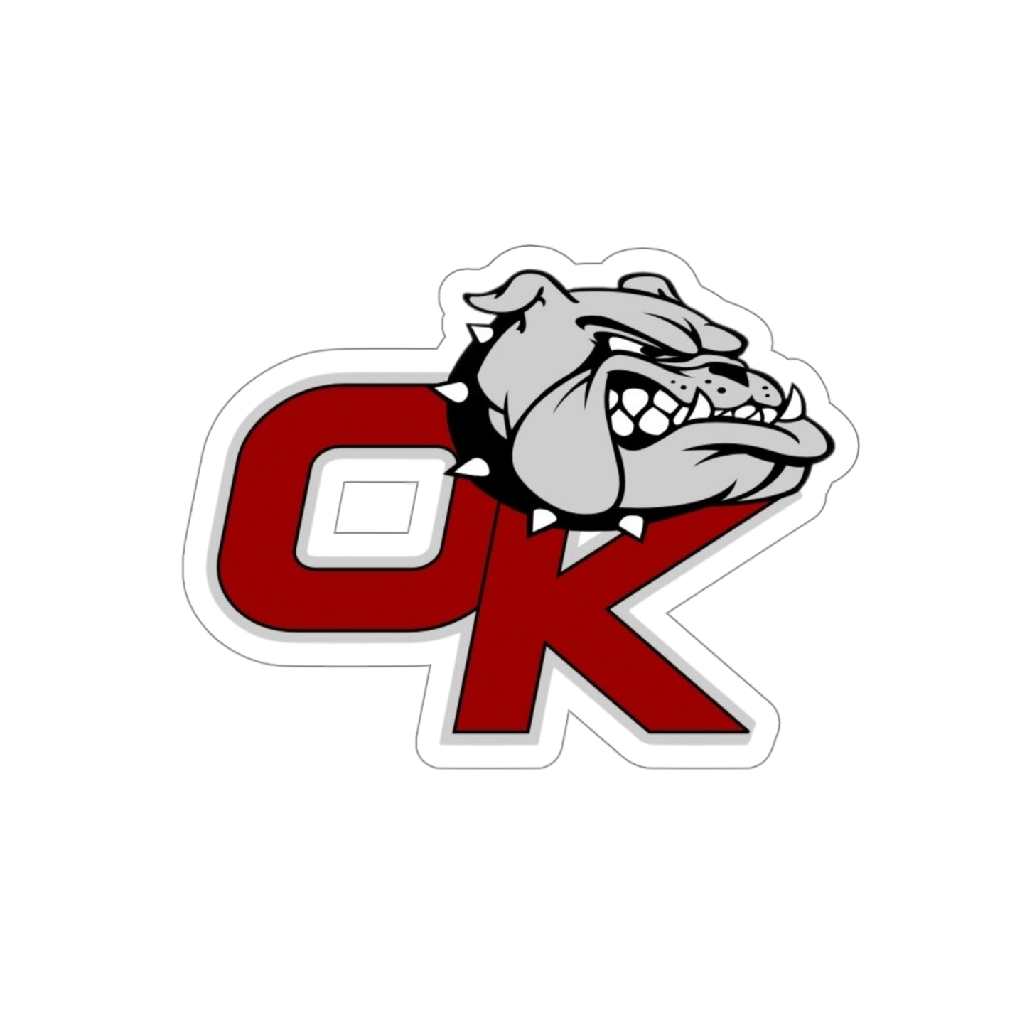 OK BULLDOGS Die-Cut Stickers