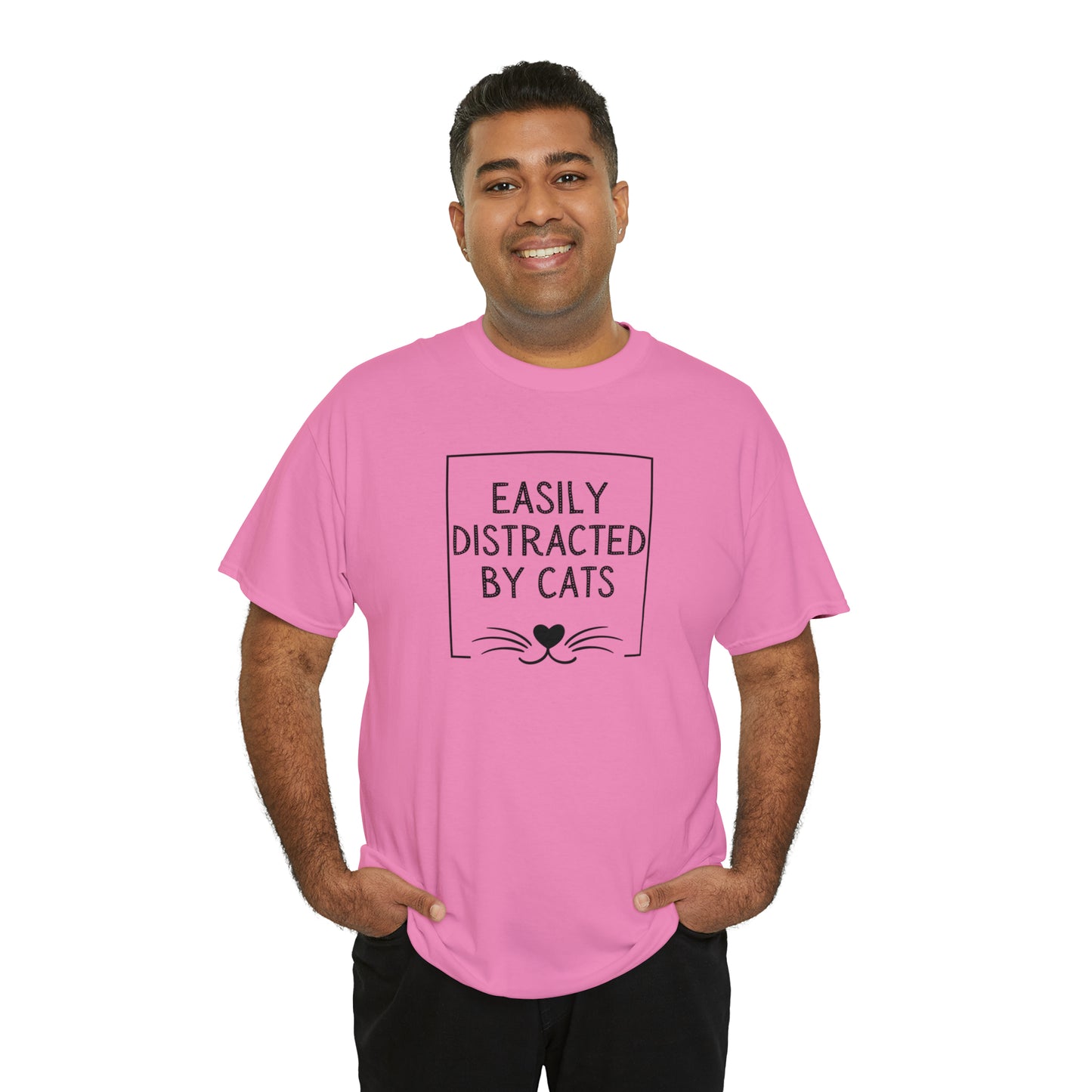 DISTRACTED BY CATS TEE-ALL PROCEEDS DONATED TO ANIMAL RESCUE!