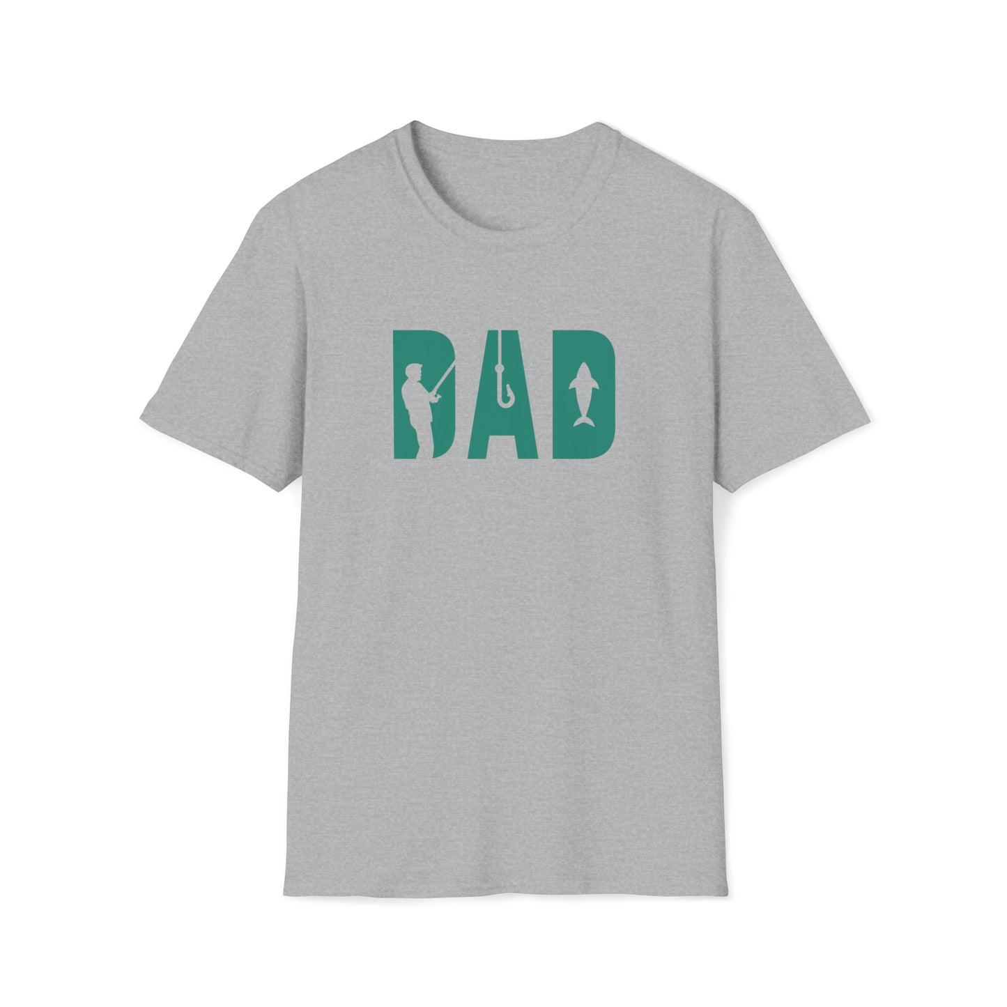 DAD FISH TEE-Unisex Softstyle T-Shirt