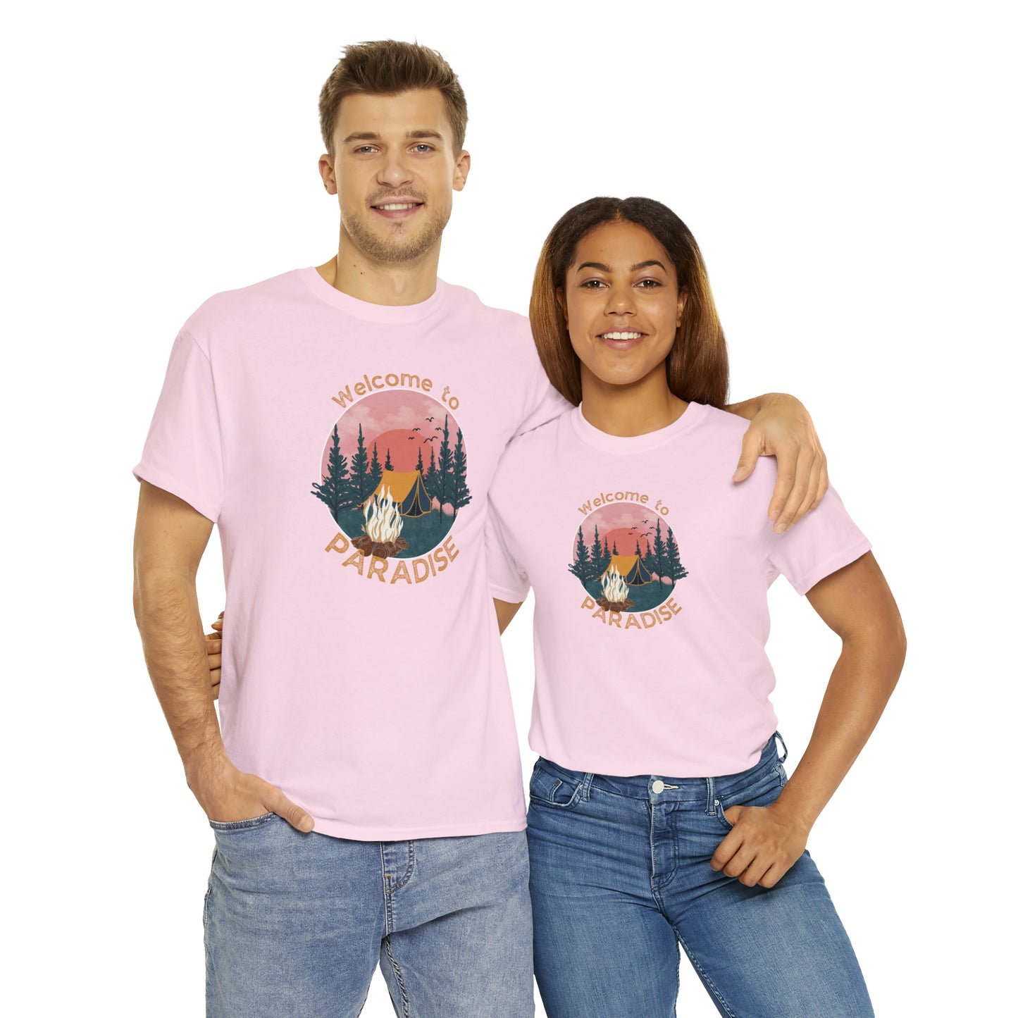 WELCOME TO PARADISE TEE-Unisex Heavy Cotton Tee