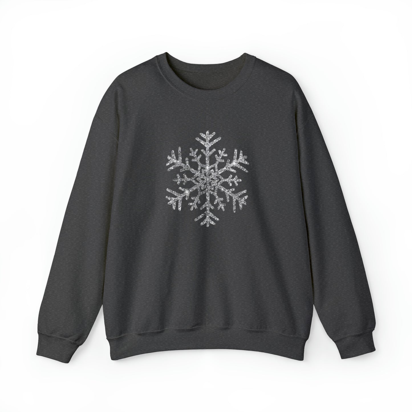 Glitter Snowflake Crewneck Sweatshirt