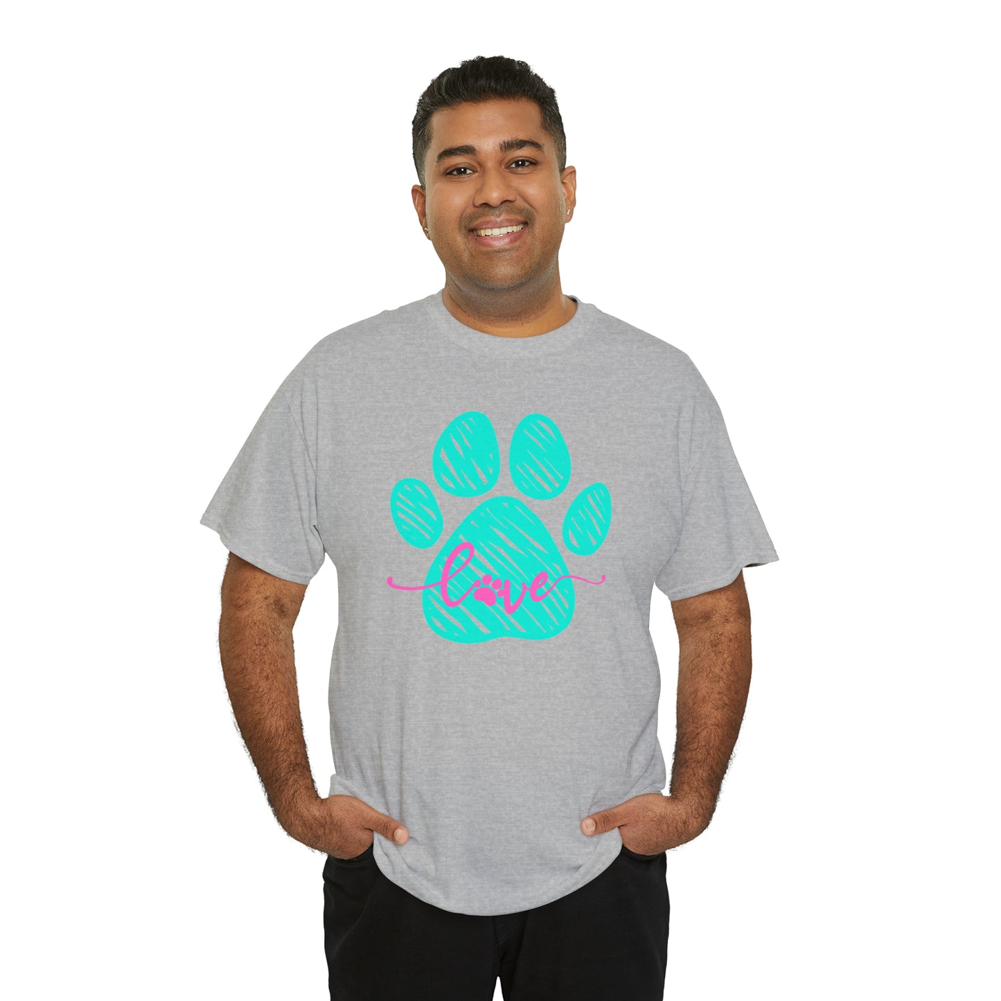 LOVE PAW TEE-Unisex Heavy Cotton Tee