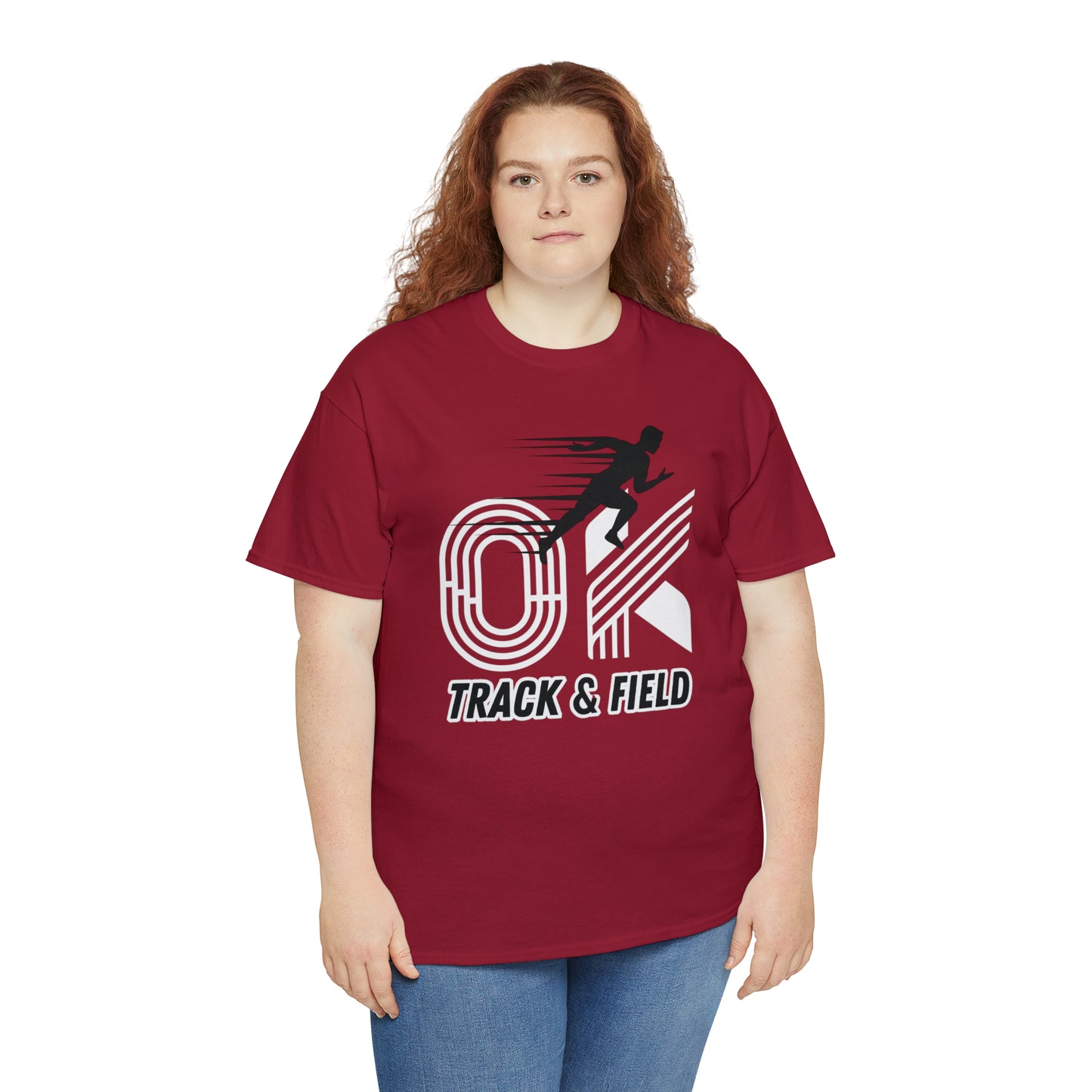 OK TRACK & FIELD TEE-Unisex Heavy Cotton Tee