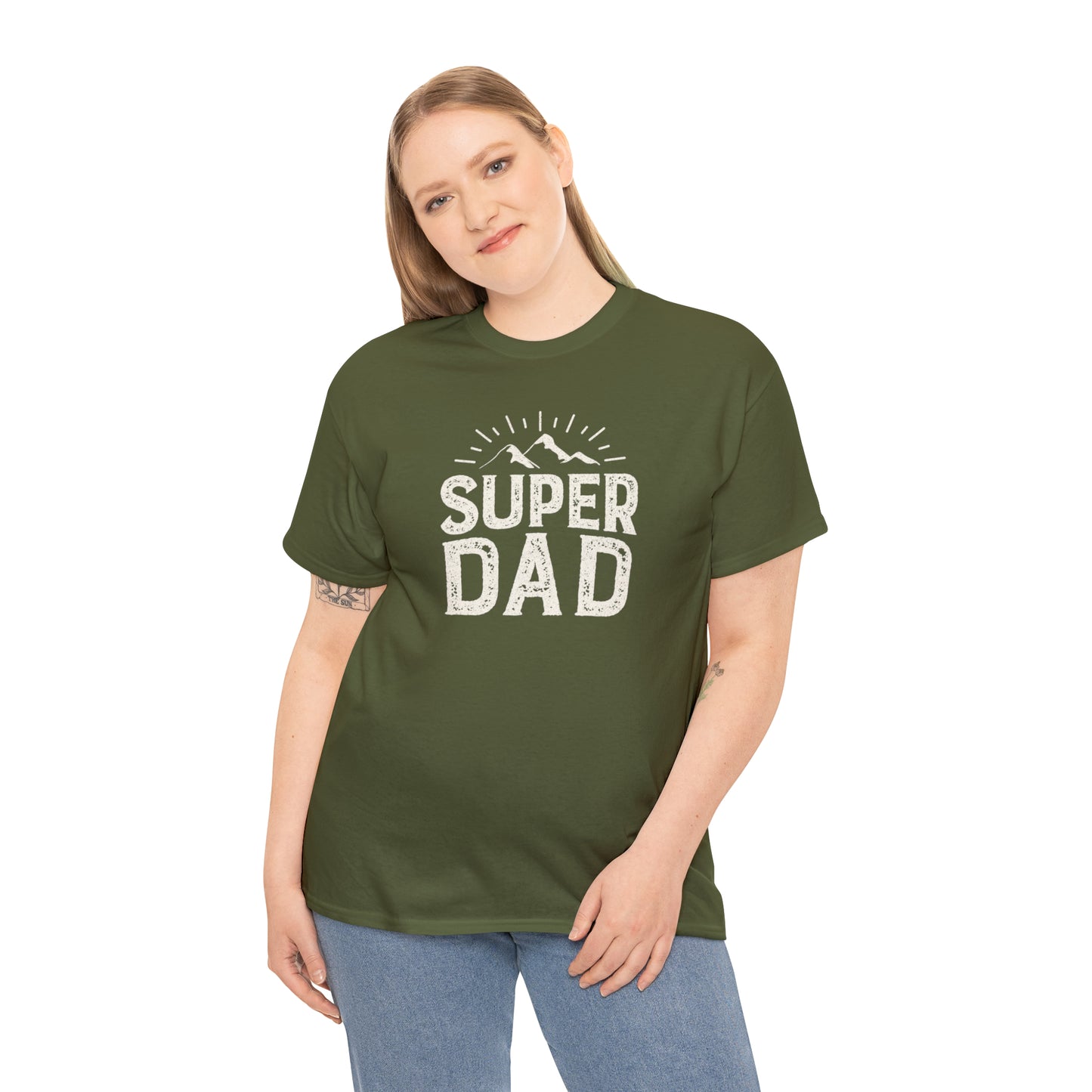 SUPER DAD TEE-Unisex Heavy Cotton Tee