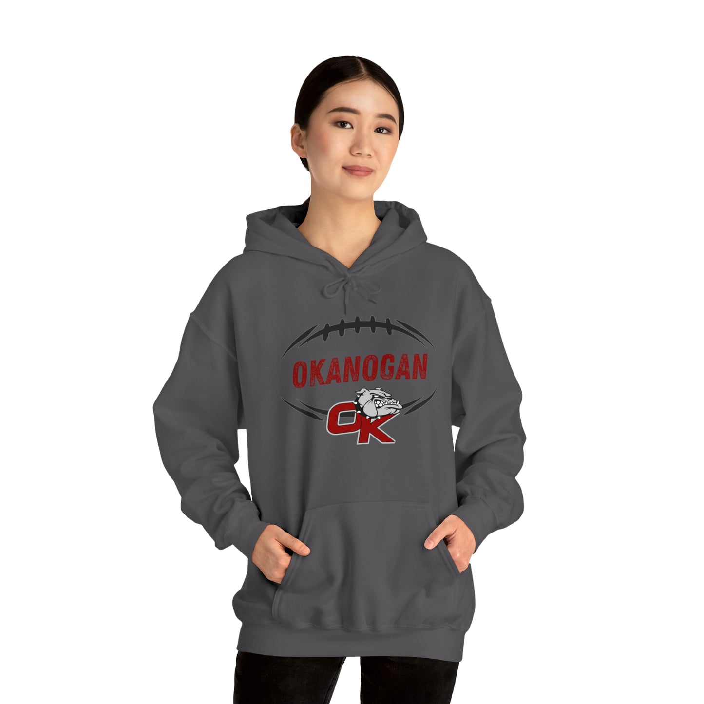 BULLDOGS FOOTBALL-Unisex Heavy Blend™ Hooded Sweatshirt