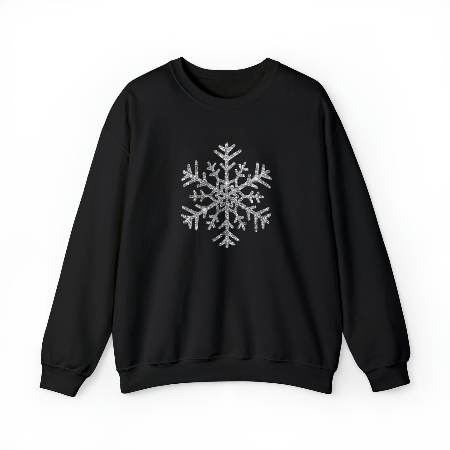 Glitter Snowflake Crewneck Sweatshirt