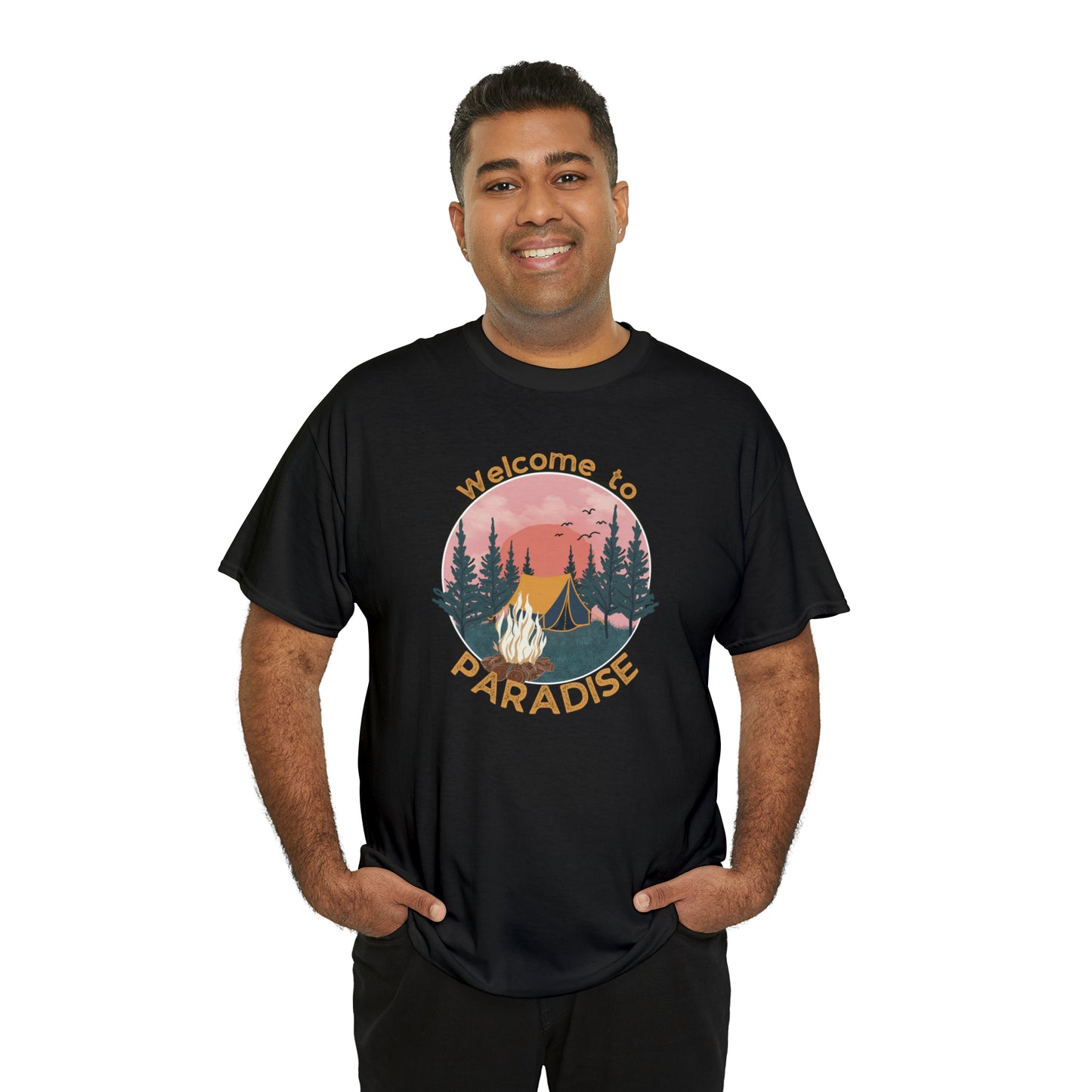 WELCOME TO PARADISE TEE-Unisex Heavy Cotton Tee