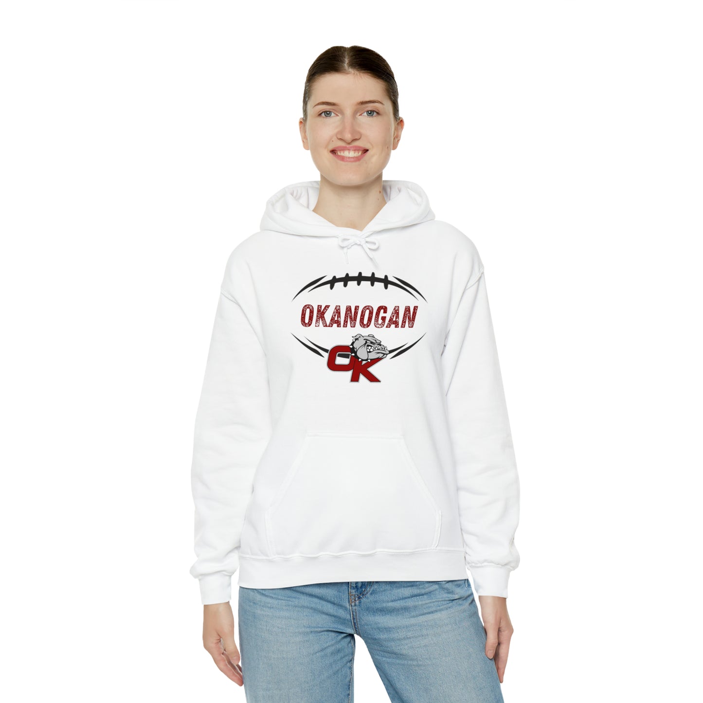 BULLDOGS FOOTBALL-Unisex Heavy Blend™ Hooded Sweatshirt