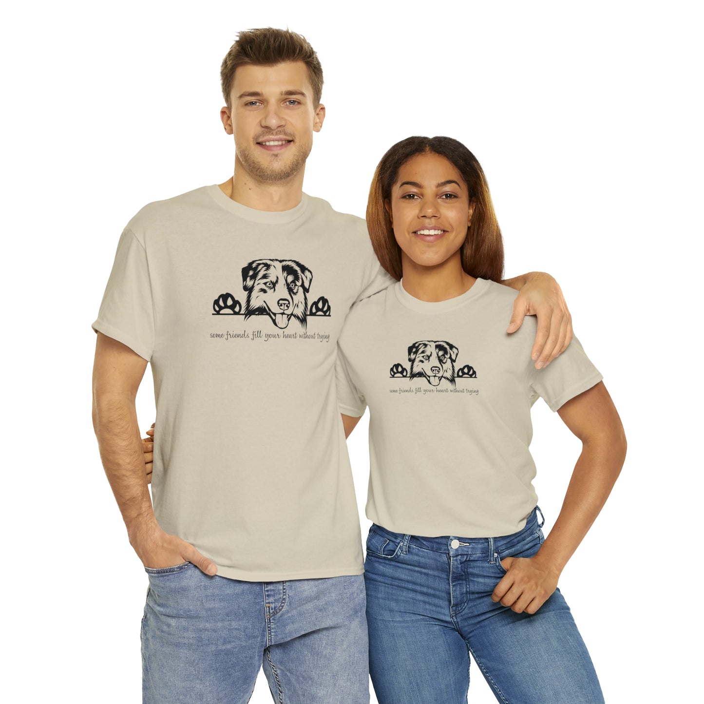 AUSSIE FRIENDS TEE--Unisex Heavy Cotton Tee