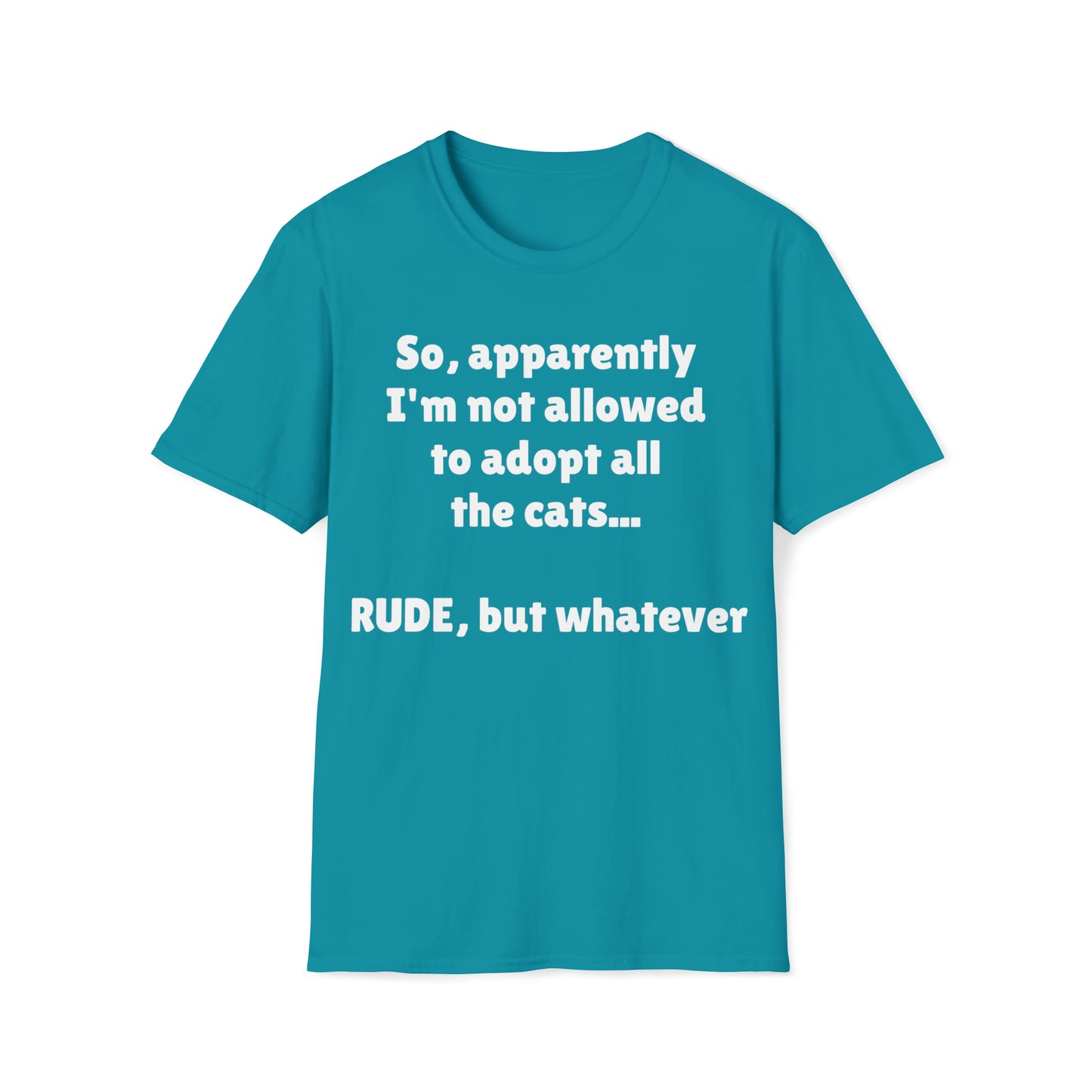 Adopt Cats tee--Unisex Softstyle T-Shirt