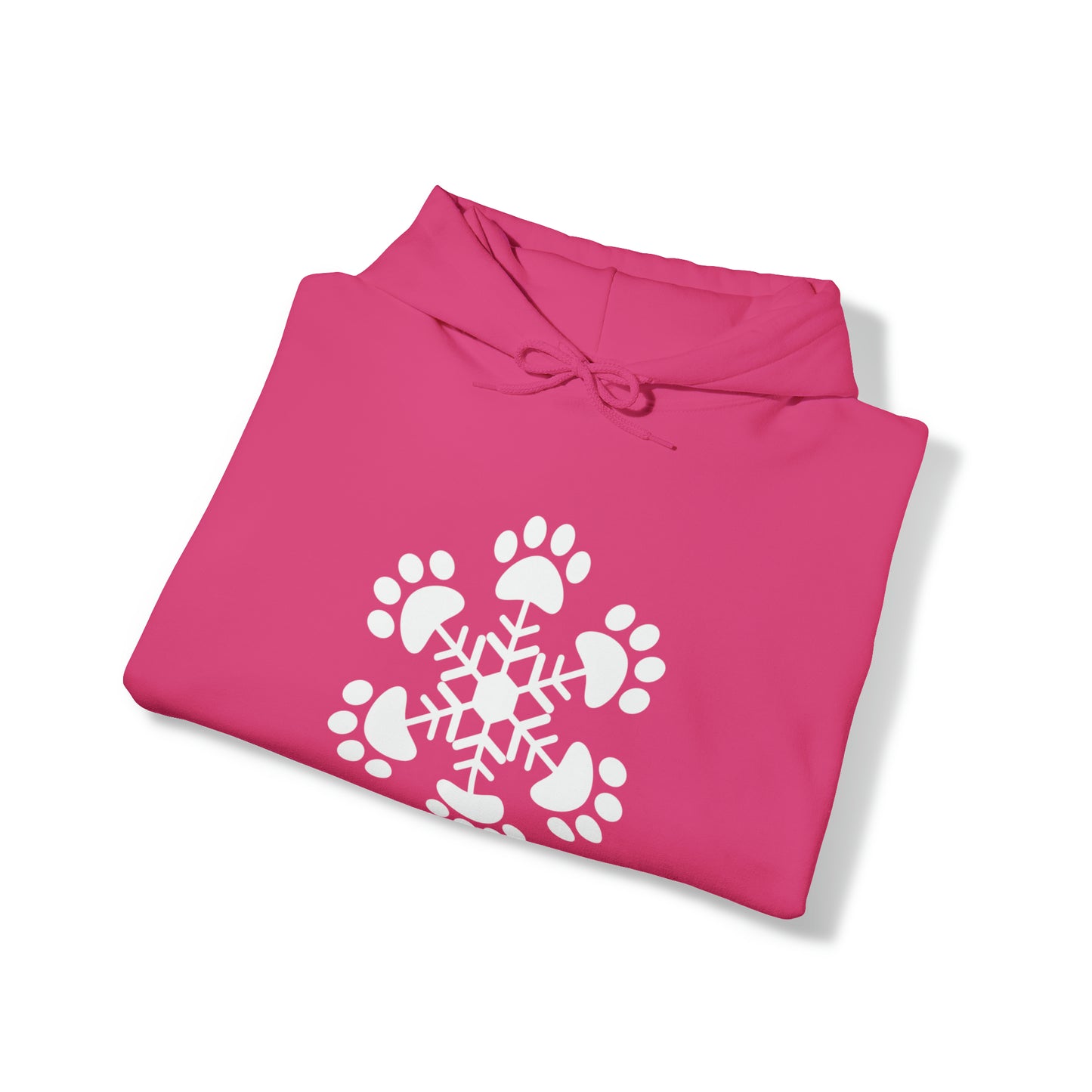 Paw Print Snowflake Hooded Sweatshirt