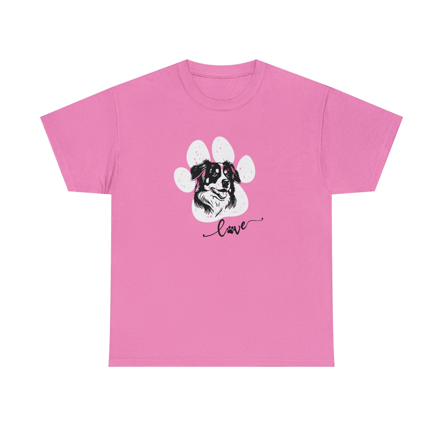 AUSSIE DOG LOVE TEE--Unisex Heavy Cotton Tee