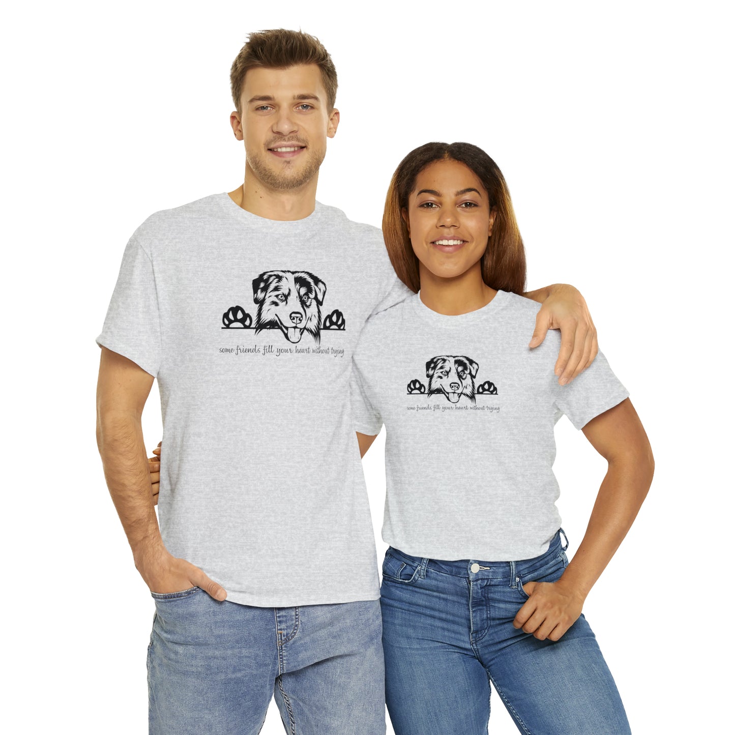 AUSSIE FRIENDS TEE--Unisex Heavy Cotton Tee