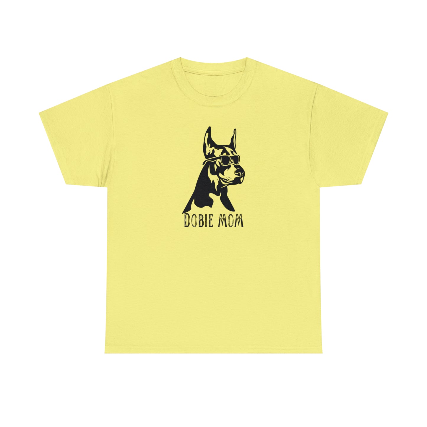 Dobie Mom Tee--Unisex Heavy Cotton Tee