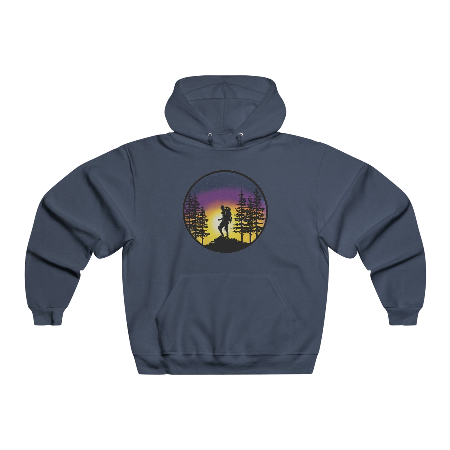 HIKE SUNSET HOODIE-Men's NUBLEND® Hooded Sweatshirt