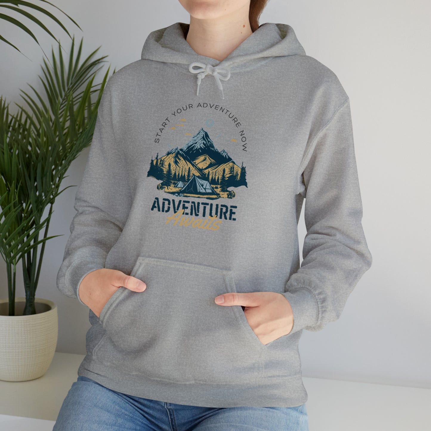 ADVENTURE AWAITS HOODIE-Unisex Heavy Blend™ Hooded Sweatshirt