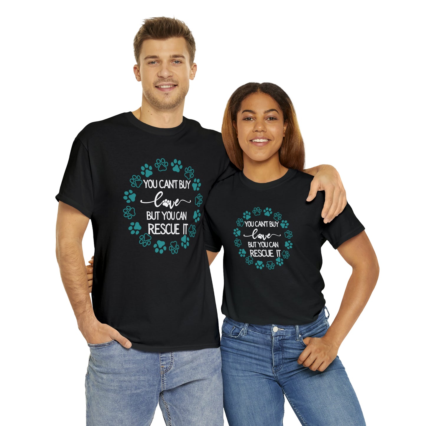 RESCUE LOVE TEE--ALL PROCEEDS DONATED TO ANIMAL RESCUE!