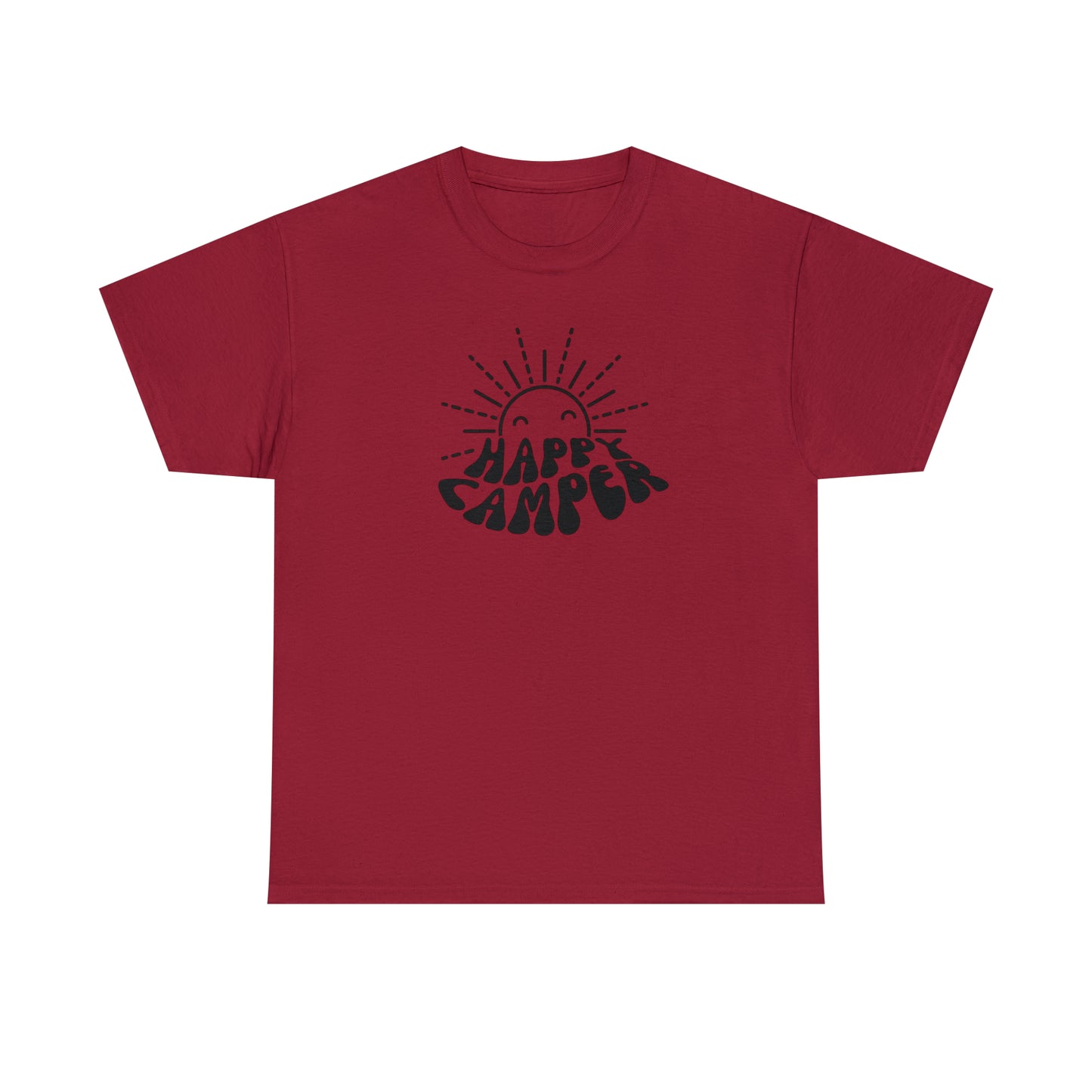 HAPPY CAMPER TEE-Unisex Heavy Cotton Tee