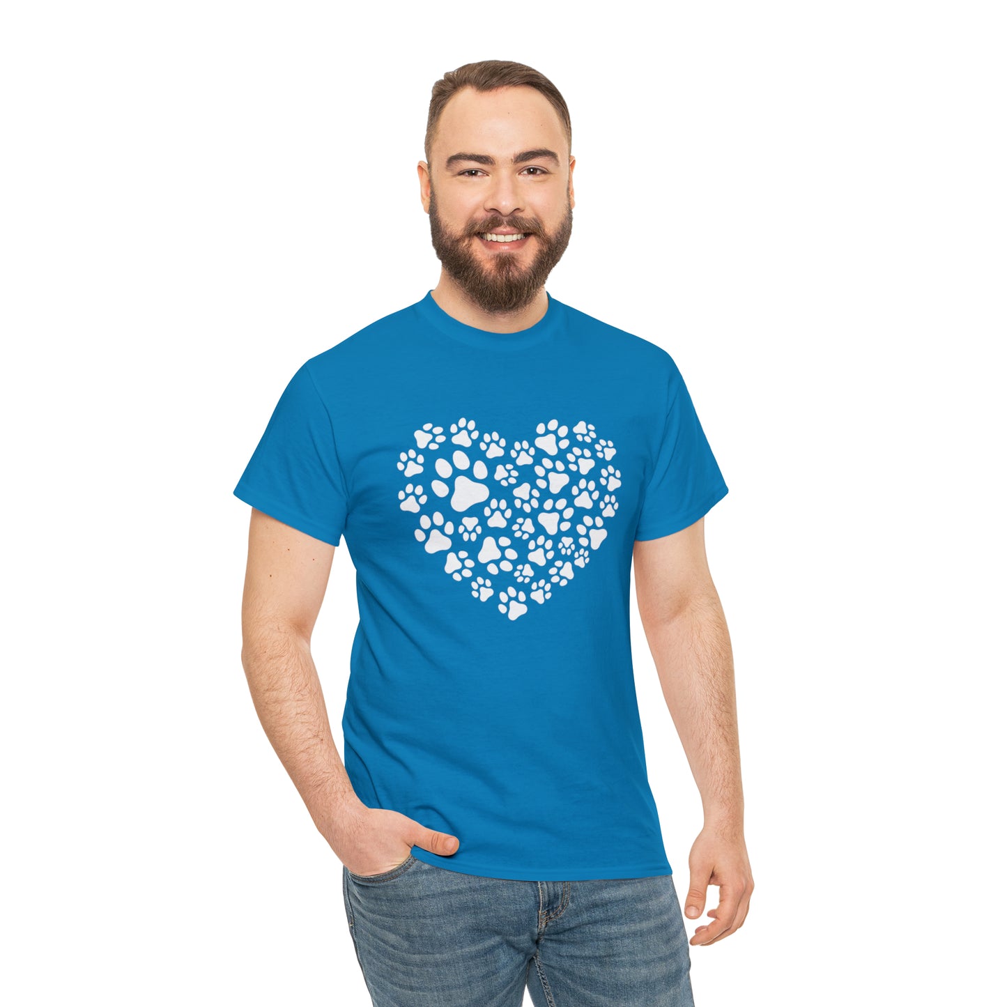 HEART OF PAWS-Unisex Heavy Cotton Tee