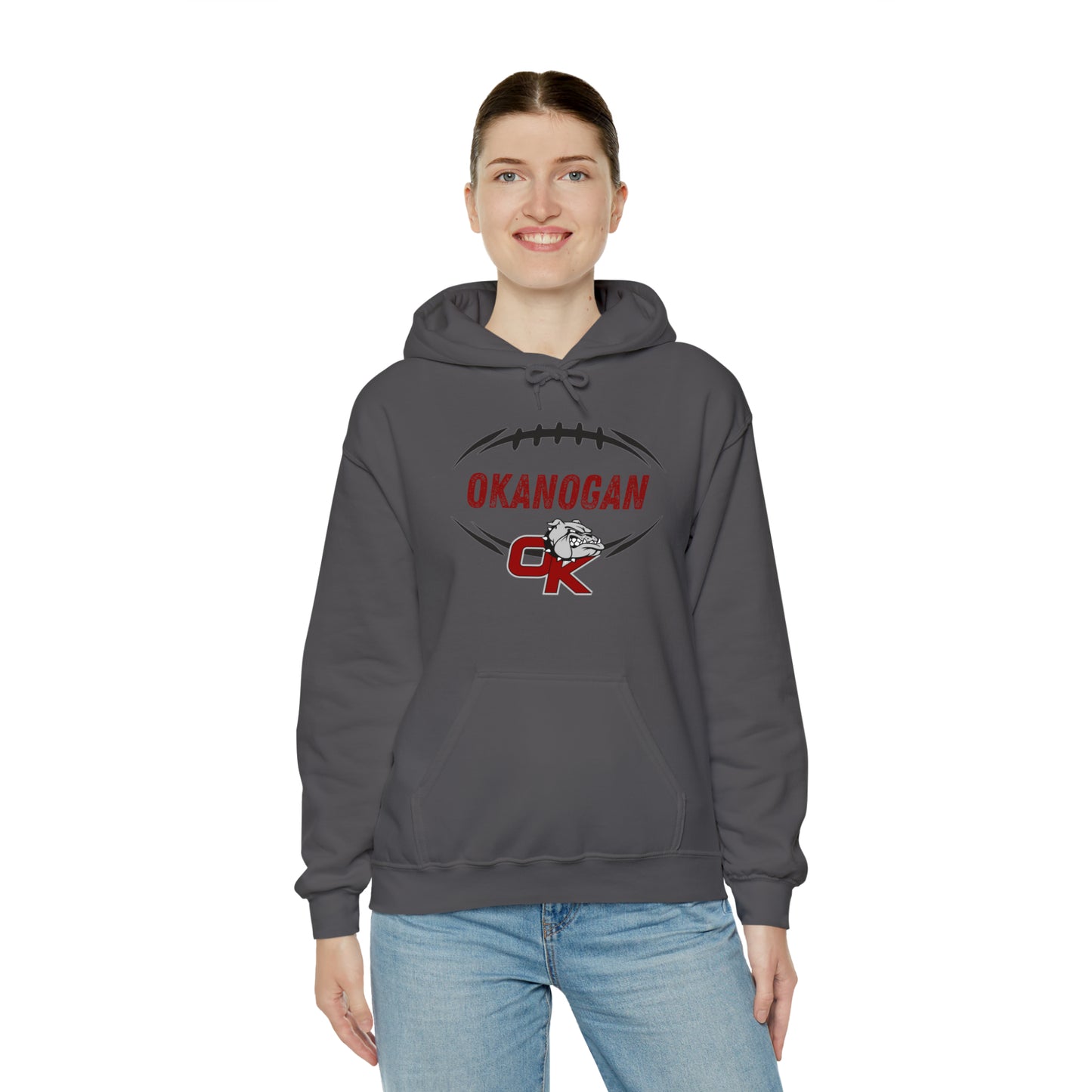 BULLDOGS FOOTBALL-Unisex Heavy Blend™ Hooded Sweatshirt