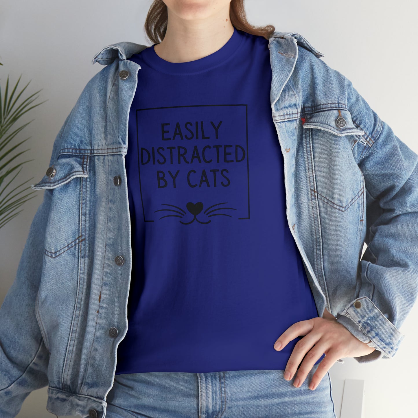 DISTRACTED BY CATS TEE-ALL PROCEEDS DONATED TO ANIMAL RESCUE!