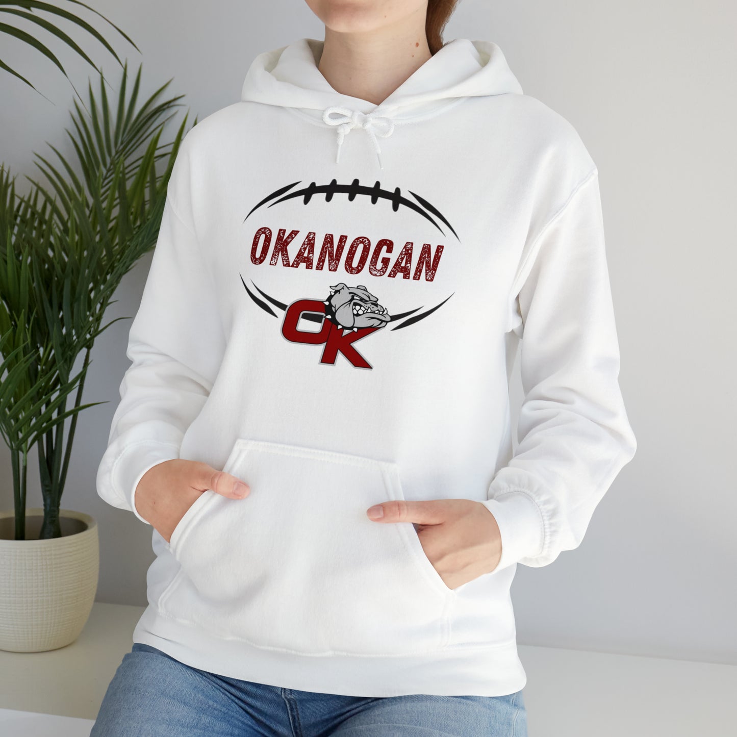 BULLDOGS FOOTBALL-Unisex Heavy Blend™ Hooded Sweatshirt