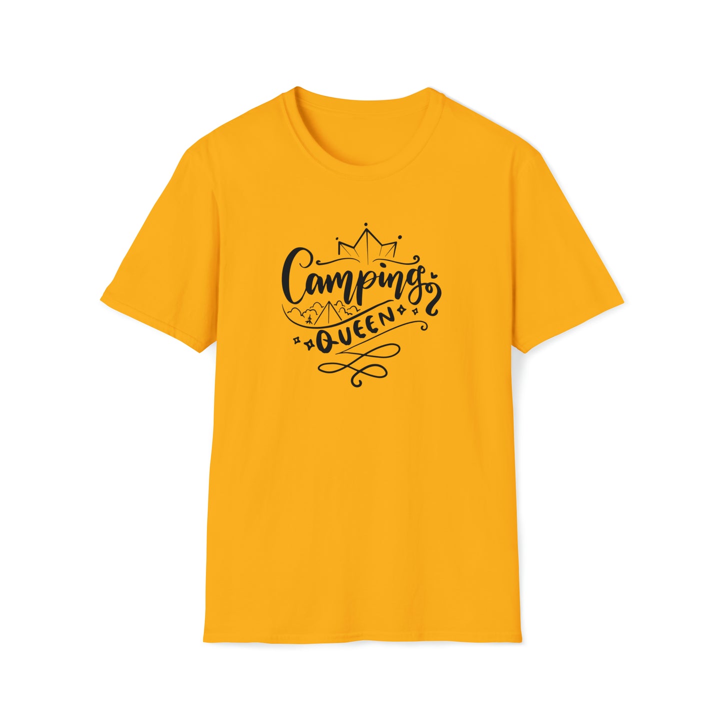 CAMPING QUEEN TEE-Unisex Softstyle T-Shirt