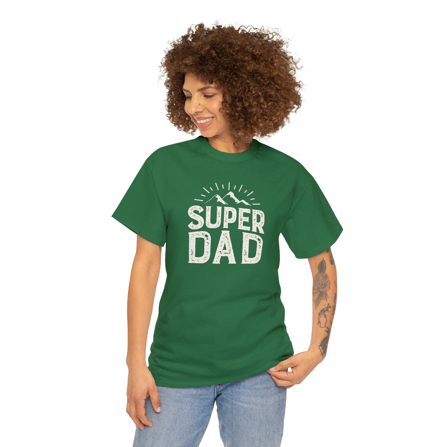 SUPER DAD TEE-Unisex Heavy Cotton Tee