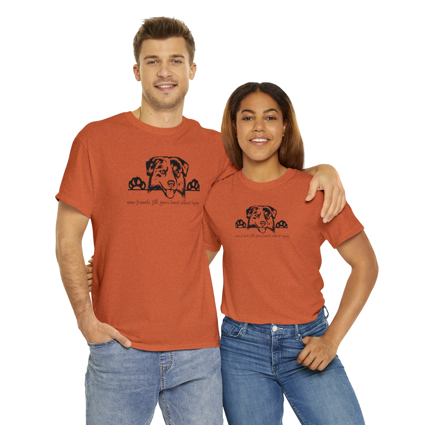 AUSSIE FRIENDS TEE--Unisex Heavy Cotton Tee