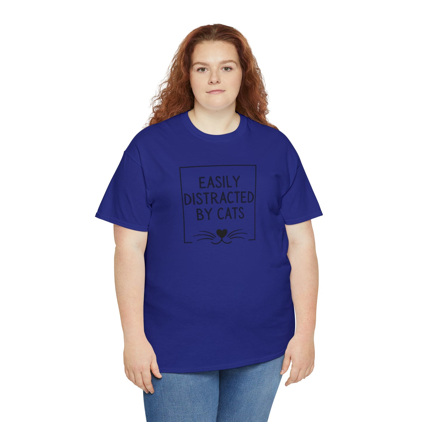 DISTRACTED BY CATS TEE-ALL PROCEEDS DONATED TO ANIMAL RESCUE!