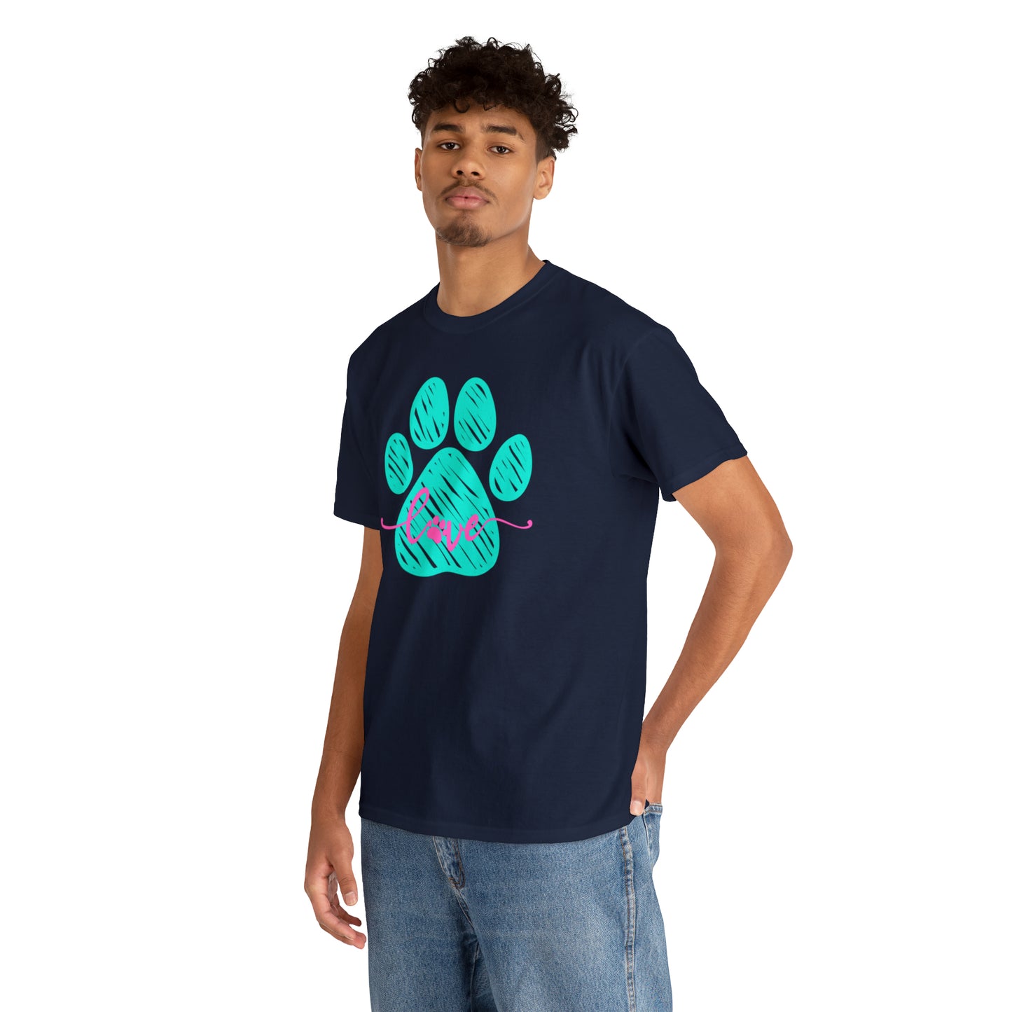 LOVE PAW TEE-Unisex Heavy Cotton Tee