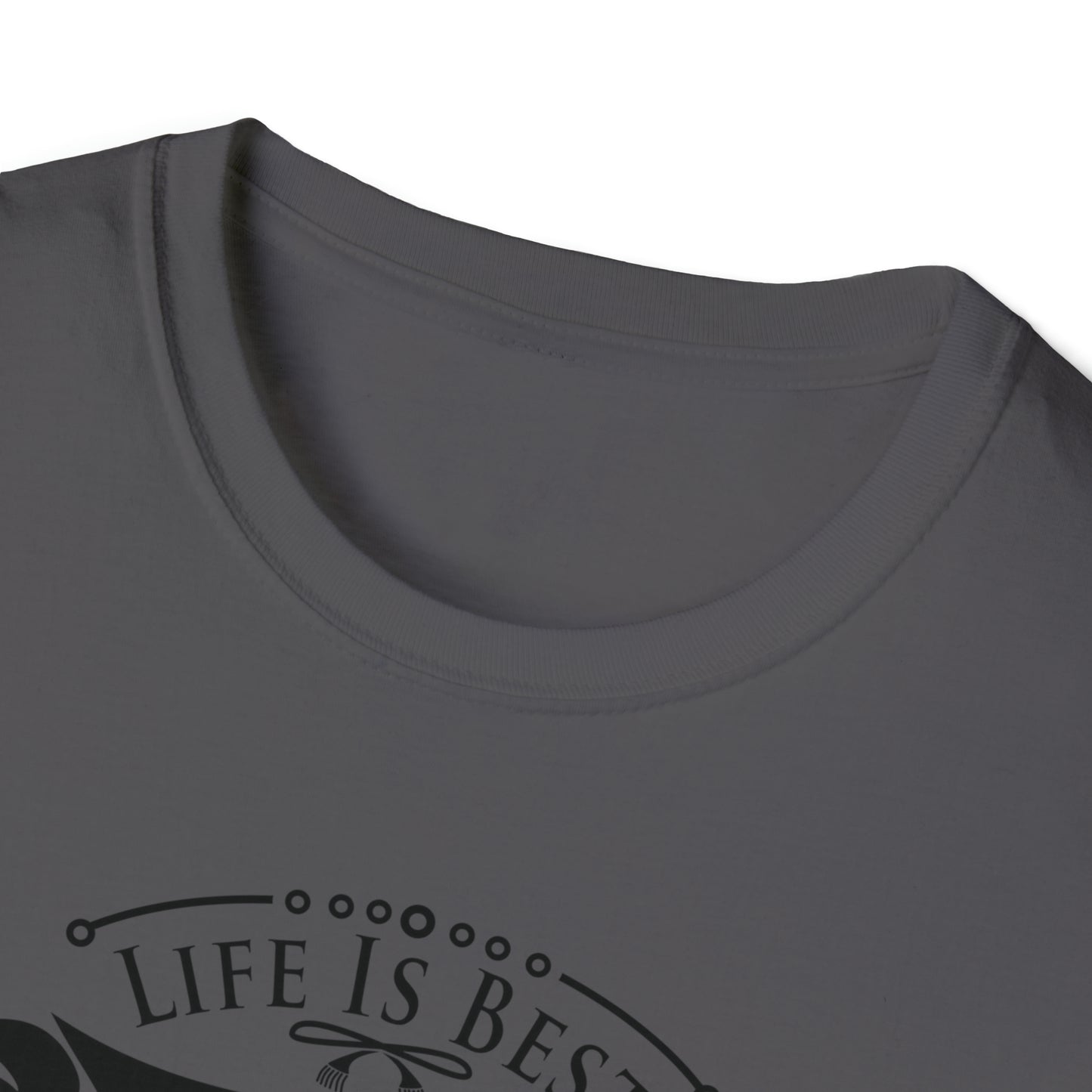 LIFE IS BEST CAMPING TEE-Unisex Softstyle T-Shirt