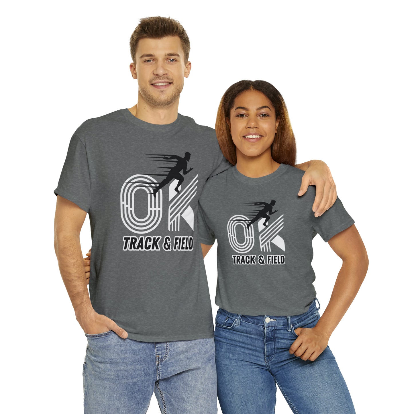 OK TRACK & FIELD TEE-Unisex Heavy Cotton Tee