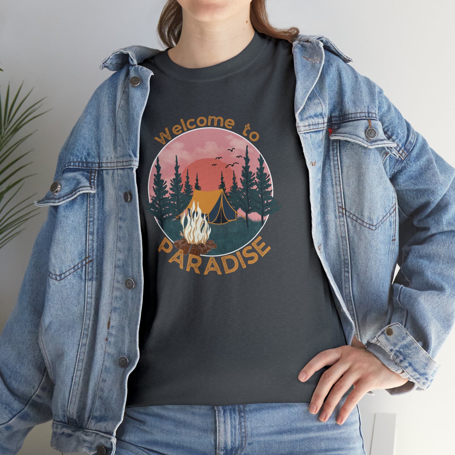 WELCOME TO PARADISE TEE-Unisex Heavy Cotton Tee